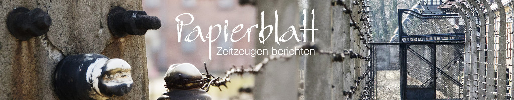 Papierblatt – Holocaust-Überlebende berichten